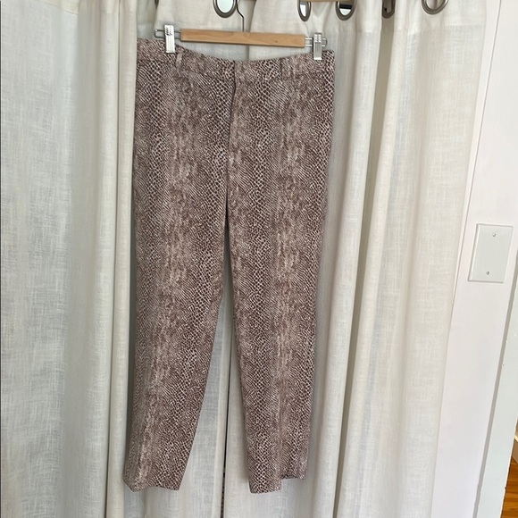 Banana Republic Avery style python print pants, size 8 - Picture 1 of 4